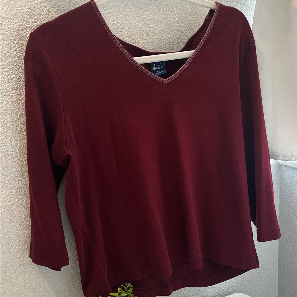 Vintage Maroon Quarter Sleeve